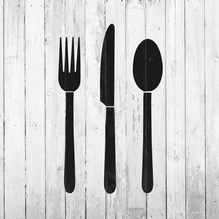 Knife Fork Spoon Stencil