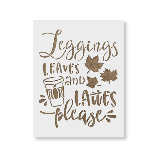 Leggings And Lattes Stencil