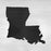 Louisiana State Stencil