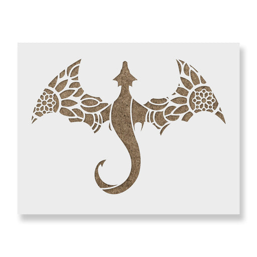 Mandala Dragon Stencil