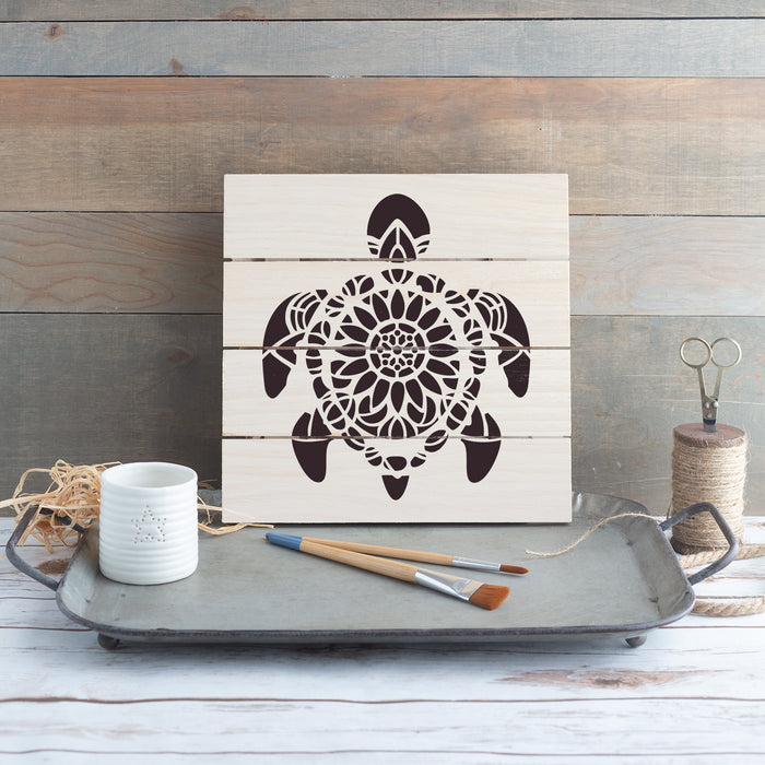 Mandala Turtle Stencil