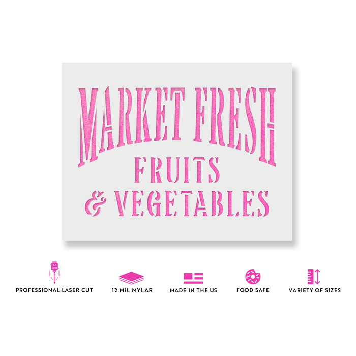 Market Fresh Stencil