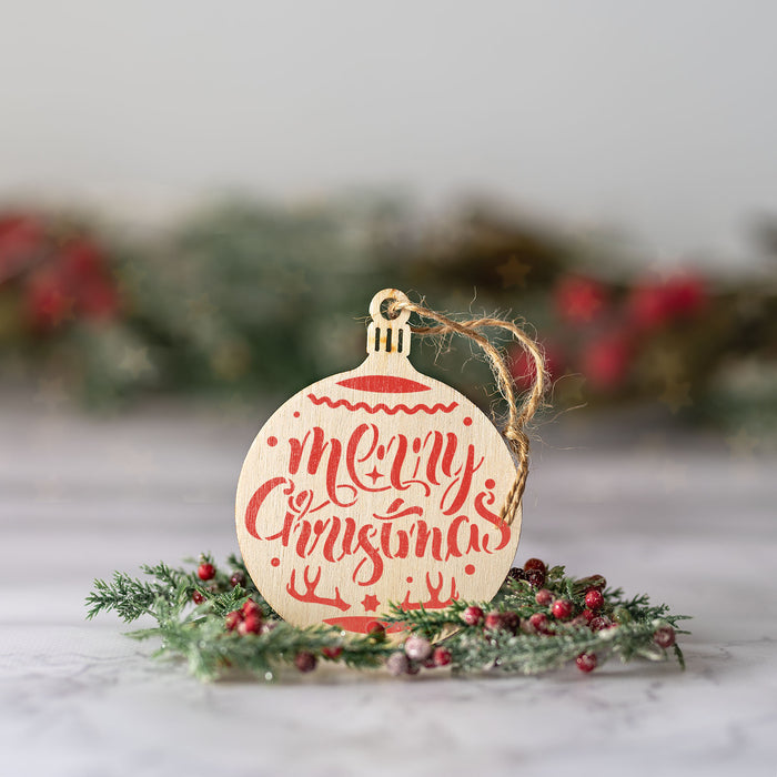Merry Christmas Ornament Stencil