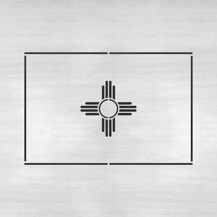 New Mexico State Flag Stencil