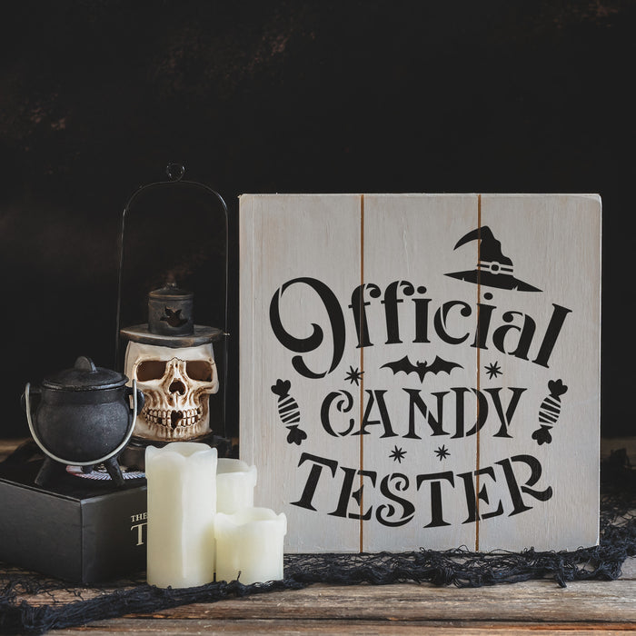 Official Candy Tester Stencil