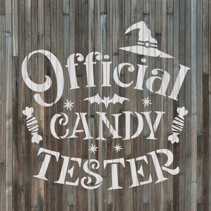 Official Candy Tester Stencil