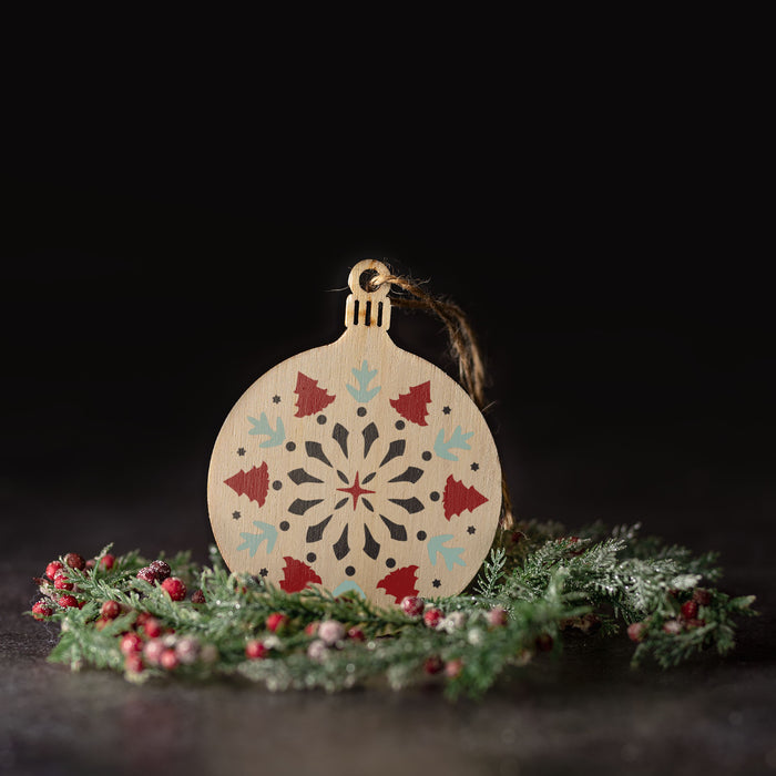 Pine Tree Christmas Ornament Stencil