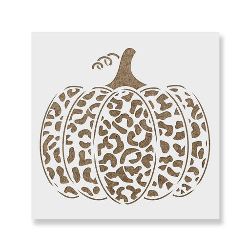 Pumpkin Leopard Print Stencil