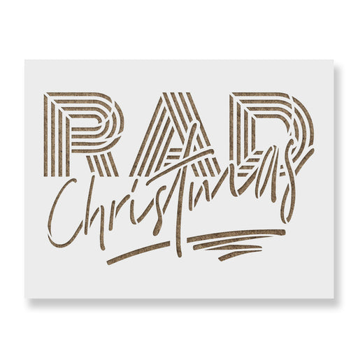 Rad Christmas Stencil