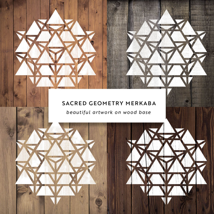 Sacred Geometry Merkaba Stencil