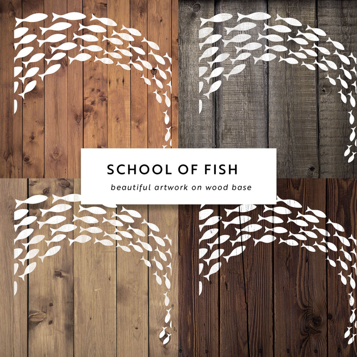 School Of Fish Stencil