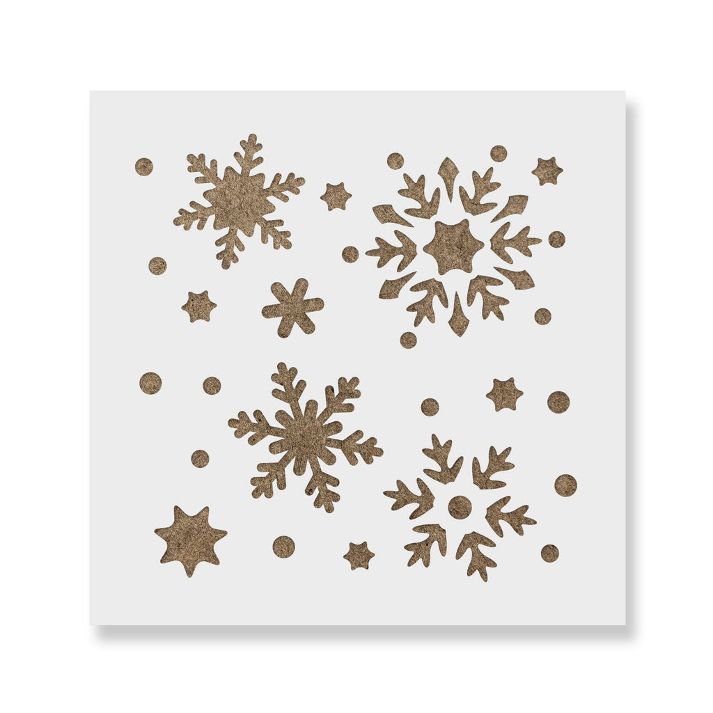 Snowflakes Cookie Stencils - Stencil Revolution