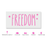 Starry Freedom Independence Stencil