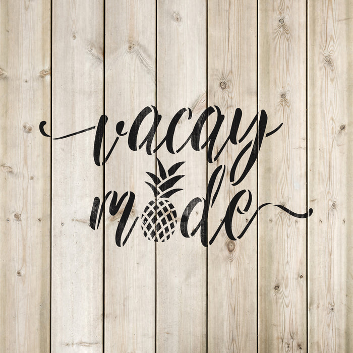 Vacay Mode Pineapple Stencil