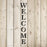 Vertical Sign Welcome Stencil