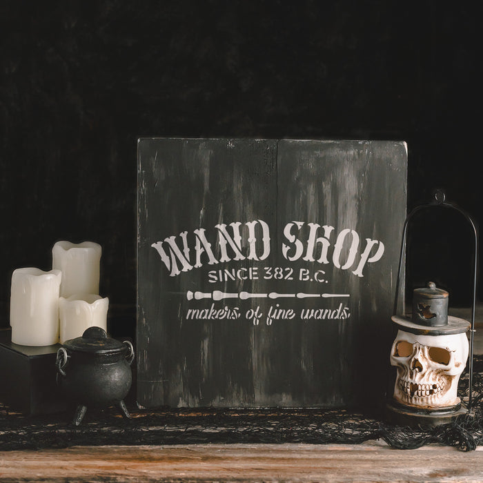 Wand Shop Stencil