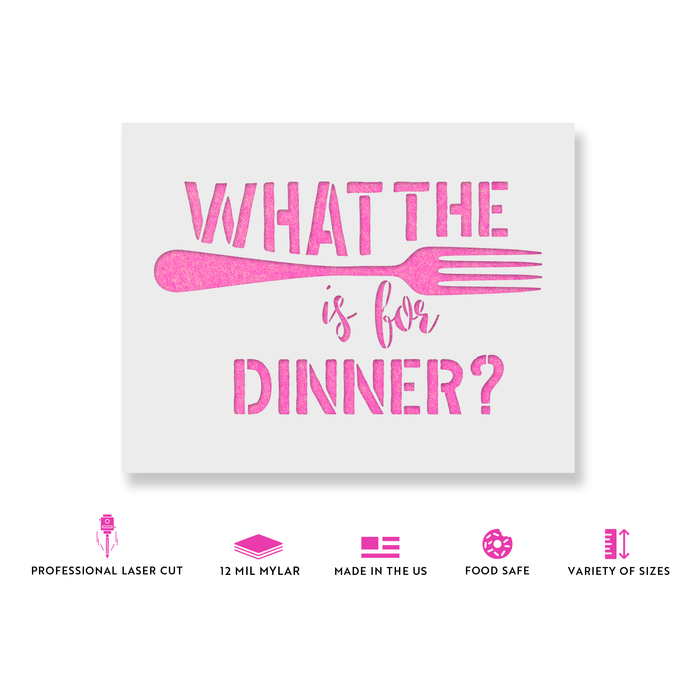 What The Fork Stencil