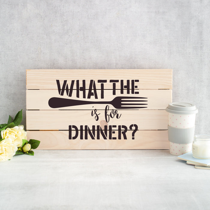 What The Fork Stencil