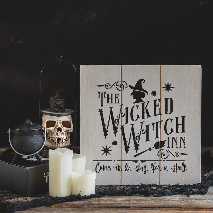 Wicked Witch Inn Stencil
