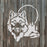 Wolf Head Stencil