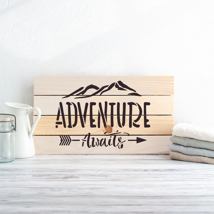 Adventure Awaits Stencils - Stencil Revolution