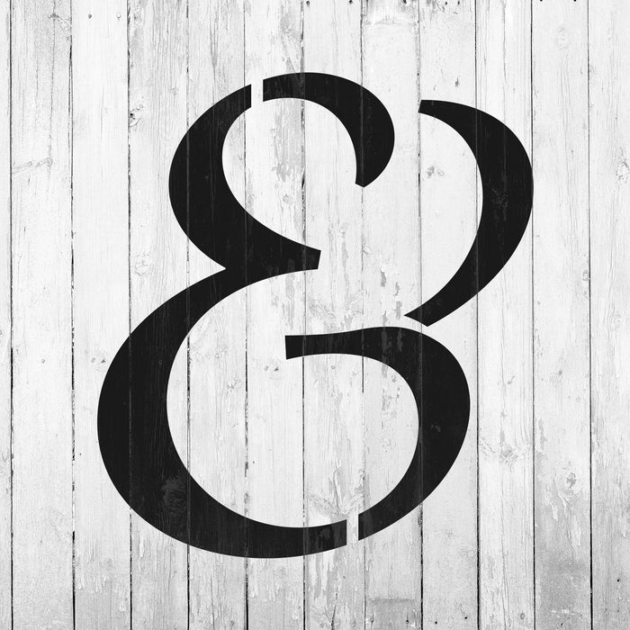 Ampersand Script Stencils Stencil Revolution