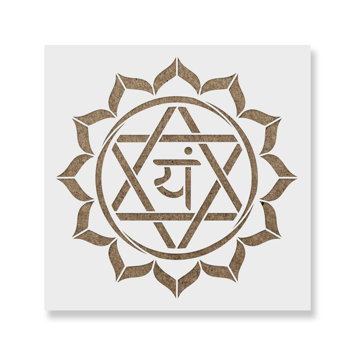 Anahata Heart Chakra Stencil