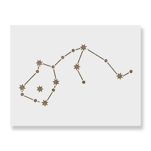Aquarius Constellation Stencil