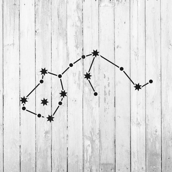 Aquarius Constellation Stencil