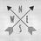 Arrow Compass Stencil