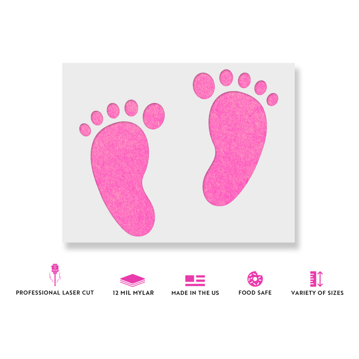 Baby Feet Baby Shower Stencils - Stencil Revolution Baby Feet Baby Shower Stencils - Stencil Revolution