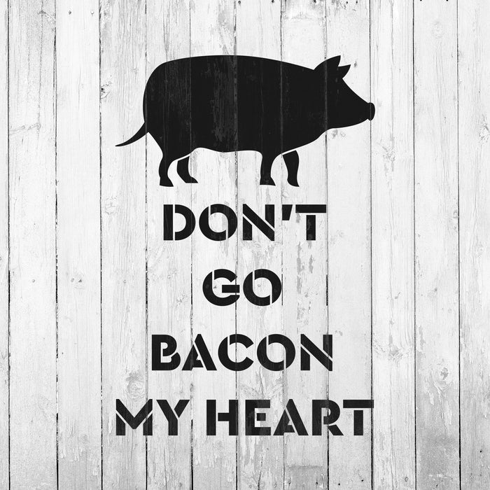 Bacon My Heart Stencil