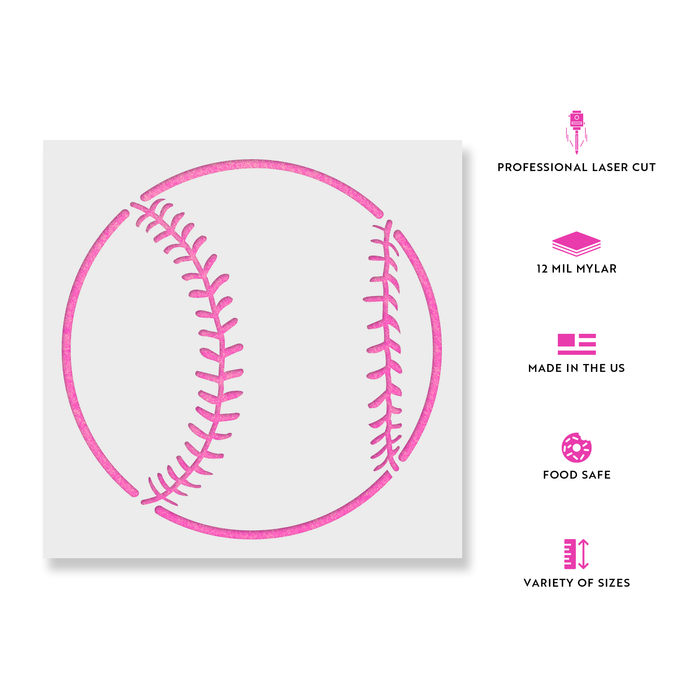 Baseball Stencil