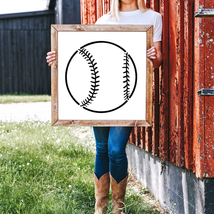 Baseball Stencil