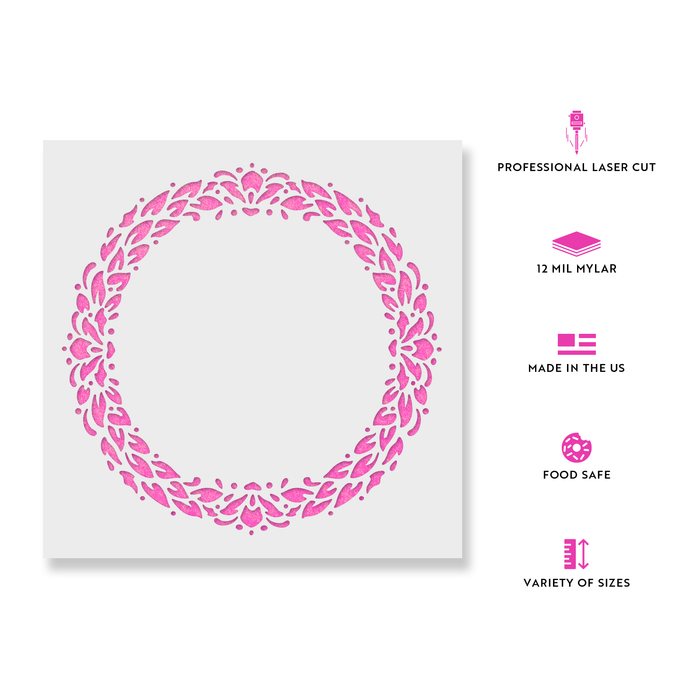 Bounty Wreath Stencil