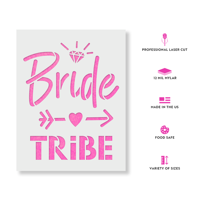 Bride Tribe Stencil