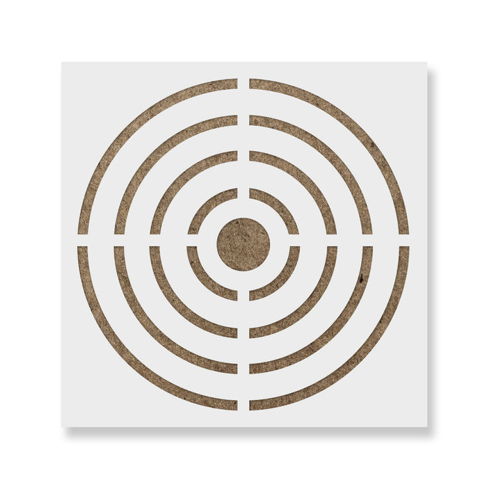 Bullseye Target Stencil