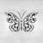 Butterfly Gothic Stencil