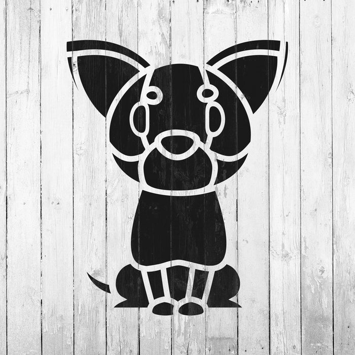 Cartoon Chihuahua Stencil