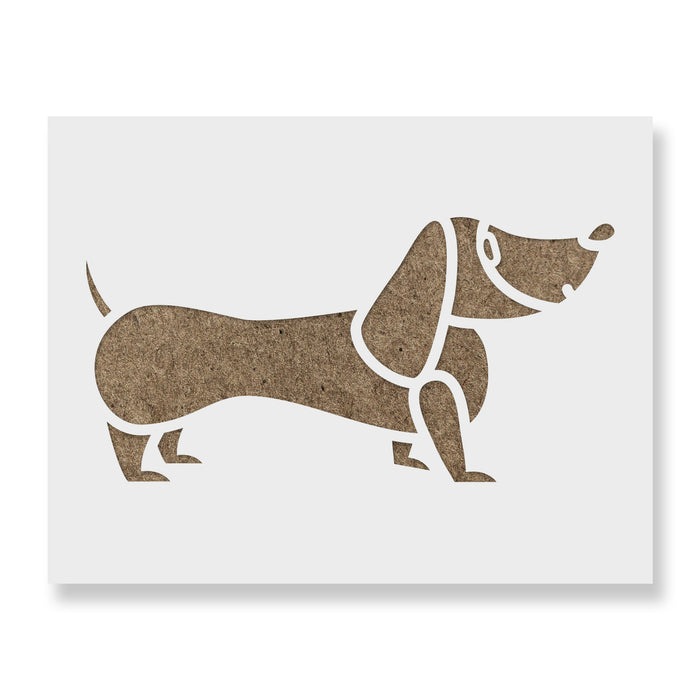 Cartoon Dachshund Stencil
