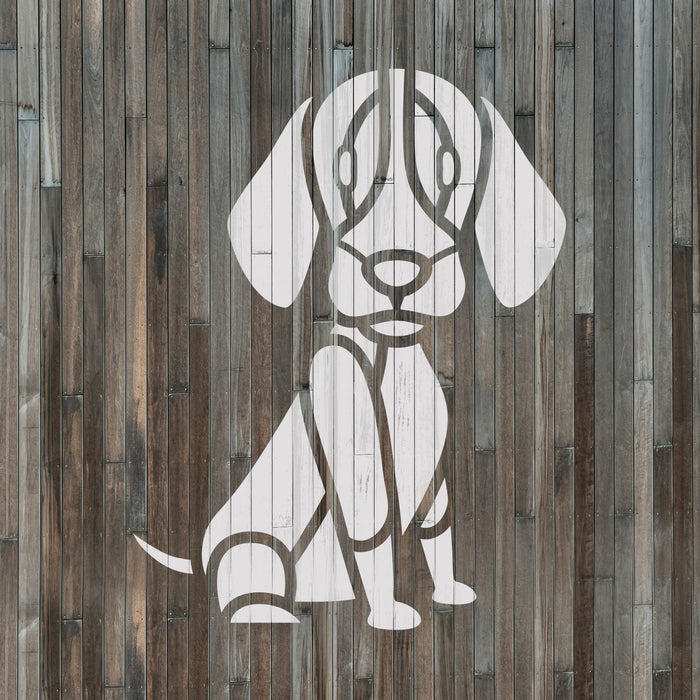 Cartoon Irish Setter Stencil