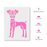 Cartoon Miniature Pinscher Stencil