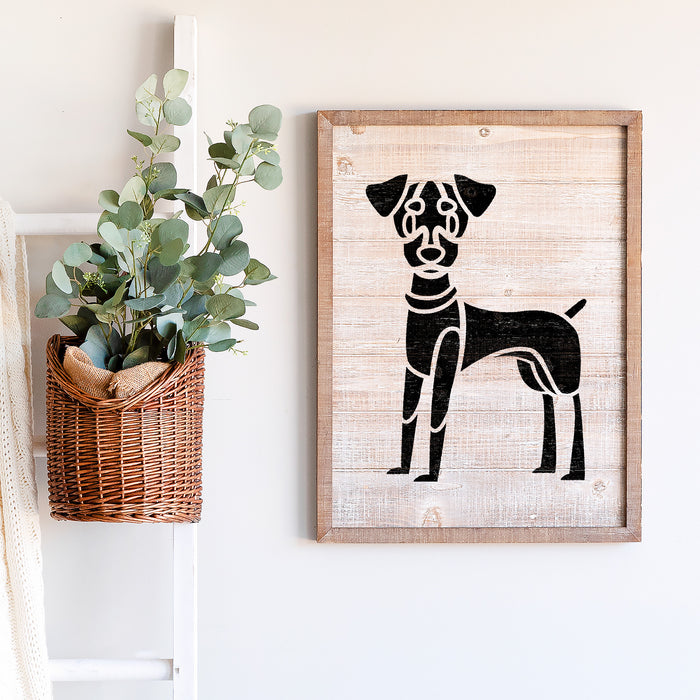 Cartoon Miniature Pinscher Stencil