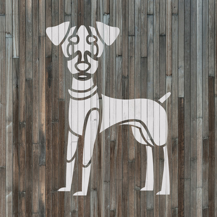 Cartoon Miniature Pinscher Stencil