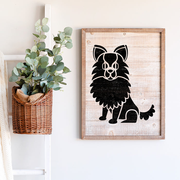 Cartoon Pomeranian Stencil