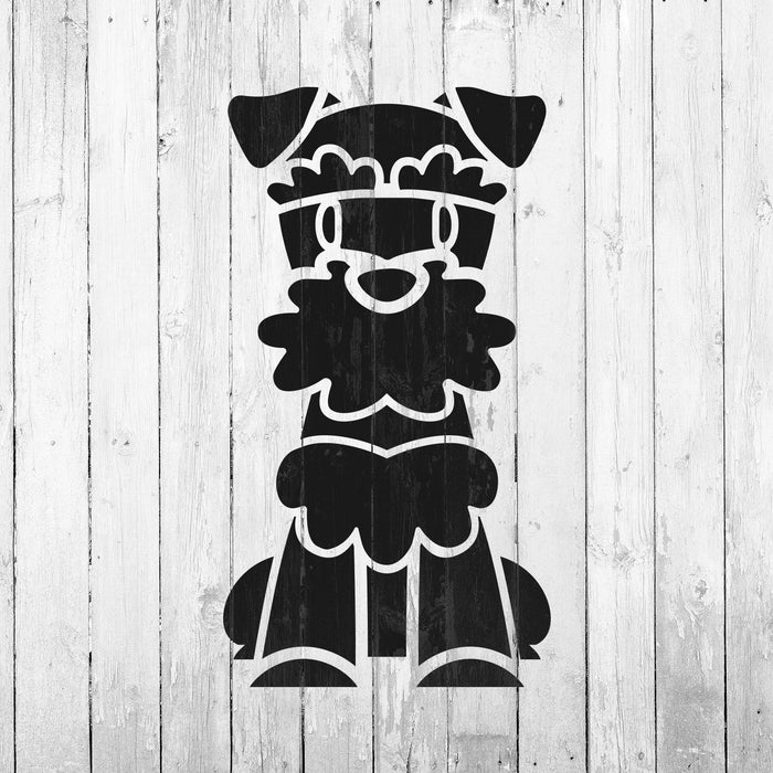 Cartoon Scottish Terrier Stencil