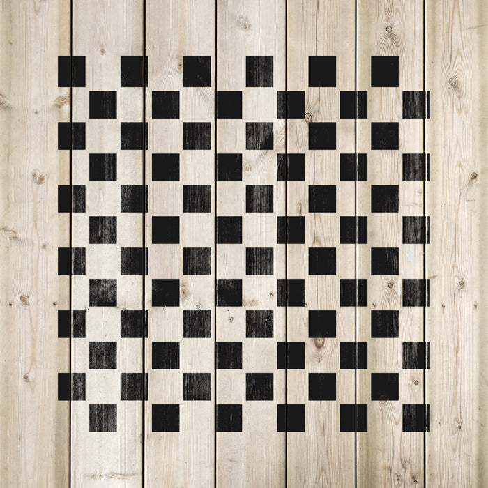 Checkerboard Stencil - Durable Stencil for Painting Furniture and more