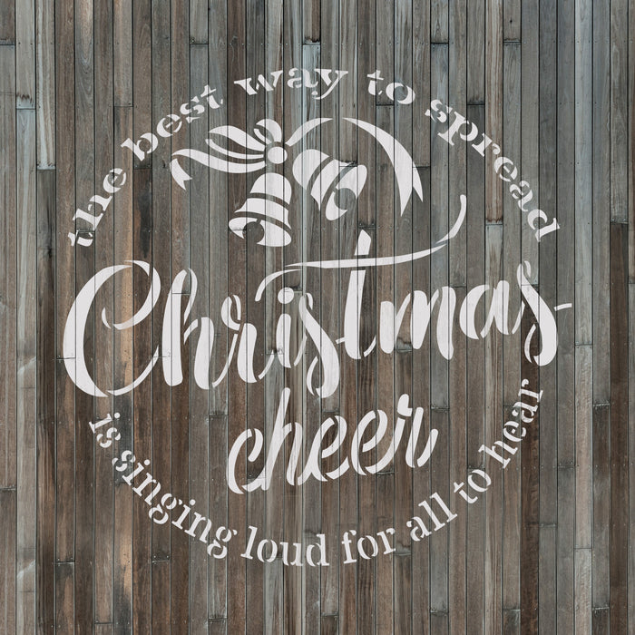 Christmas Cheer Stencil