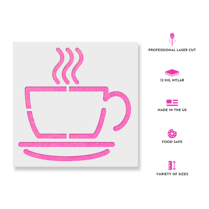 Coffee Cup Stencil