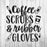 Coffee Scrubs Rubber Gloves Nurse Stencil
